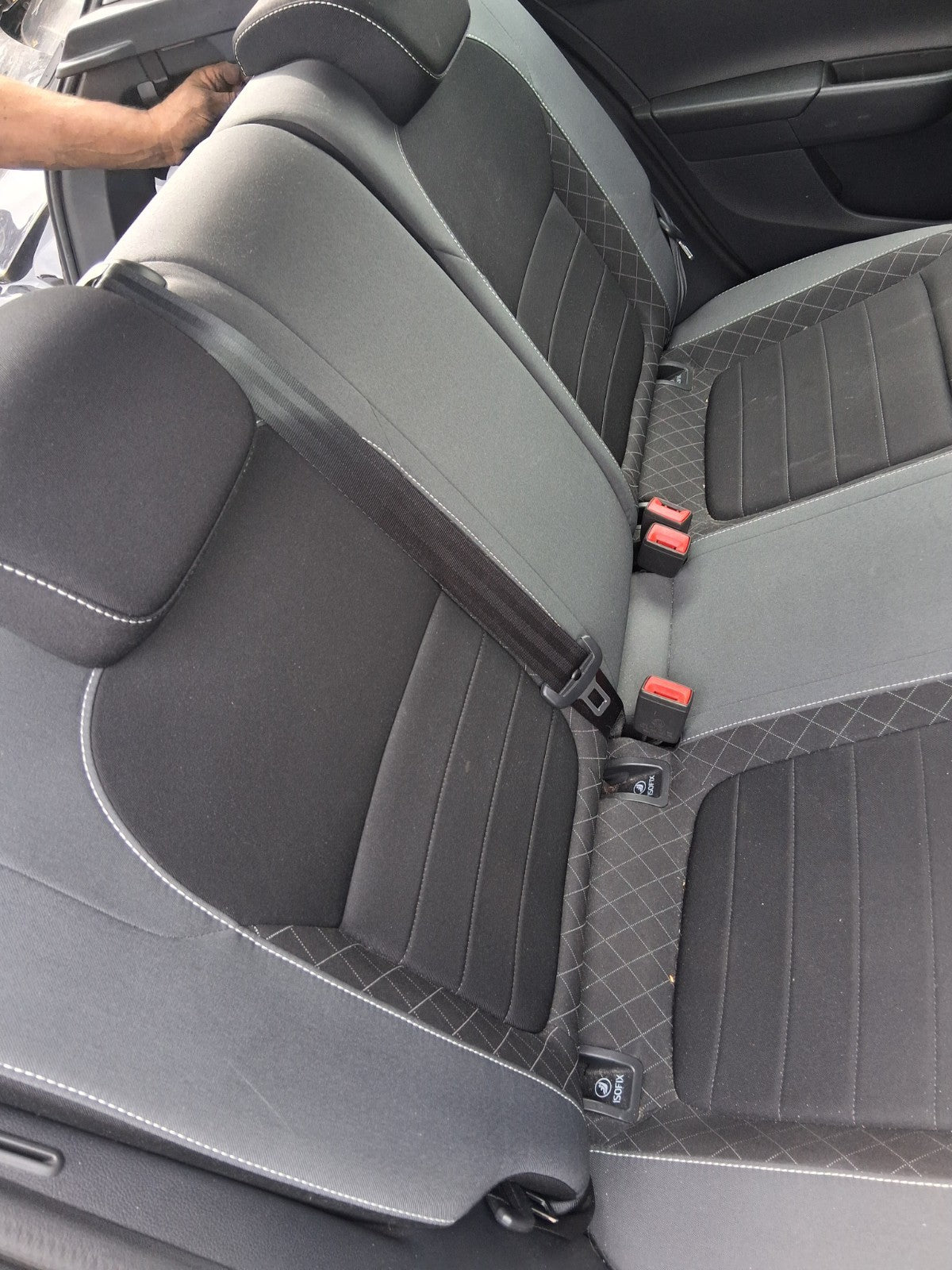 2020 SKODA FABIA MK3 NJ HATCHBACK COMPLETE REAR FABRIC SEATS SEAT