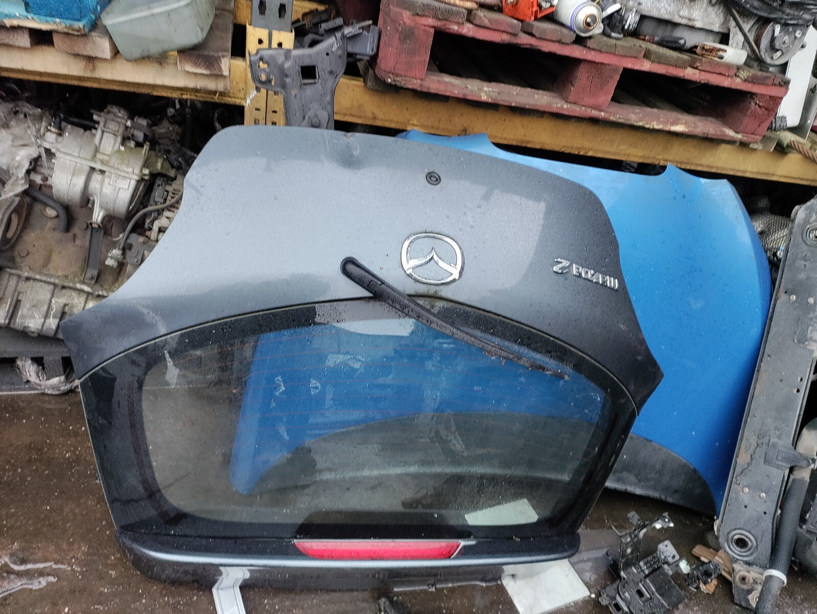 2008 MAZDA 2 MK2 REAR COMPLETE TAILGATE BOOTLID GREY