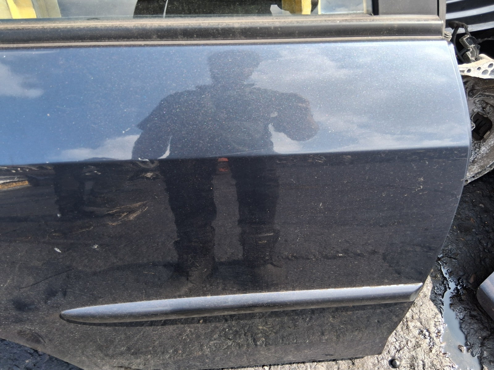 2007 HONDA JAZZ MK2 OSR DRIVER SIDE REAR RIGHT COMPLETE DOOR BLUE
