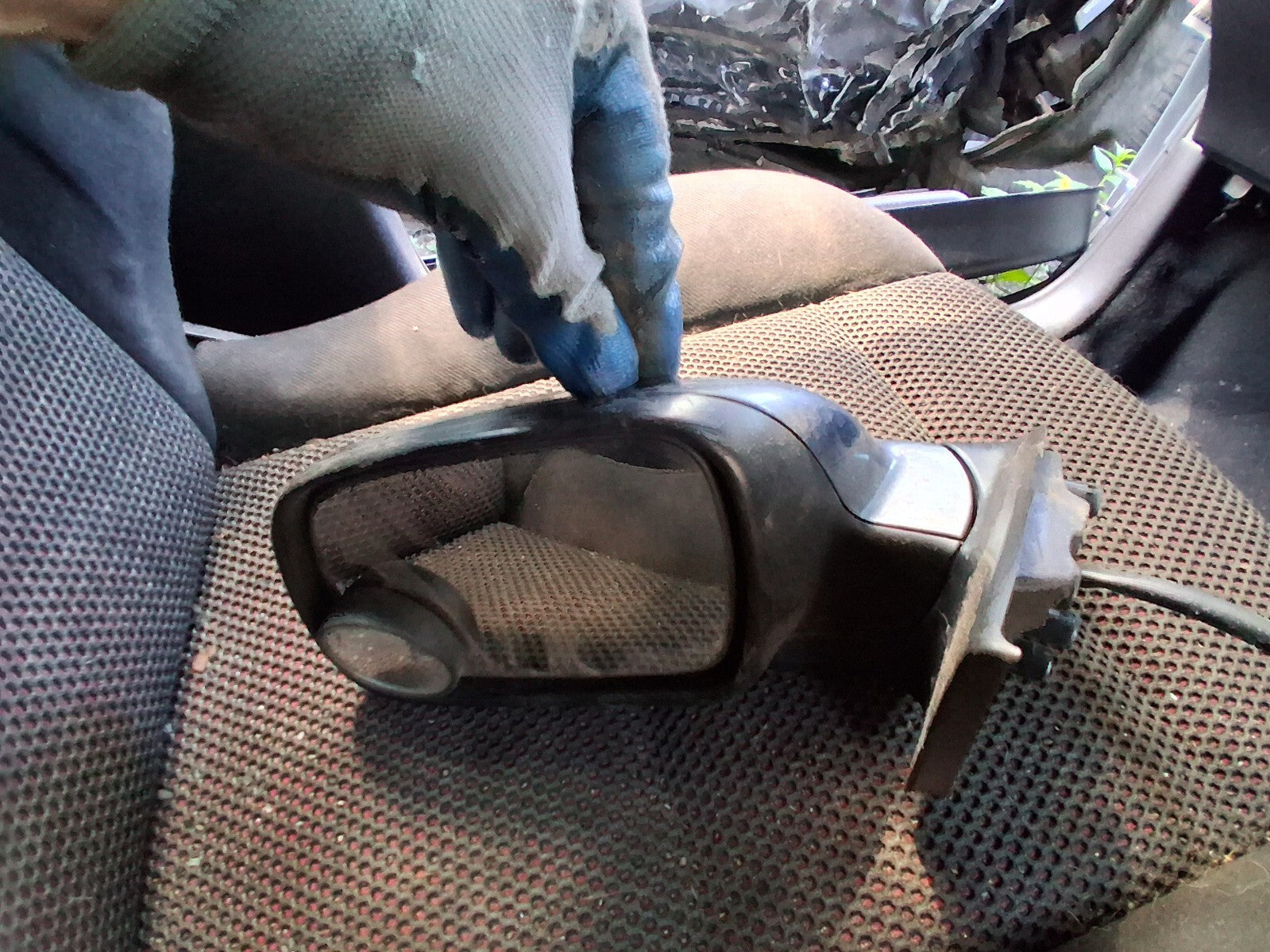 2006 PEUGEOT 307 NSF PASSENGER SIDE FRONT LEFT WING MIRROR GREY 41454313