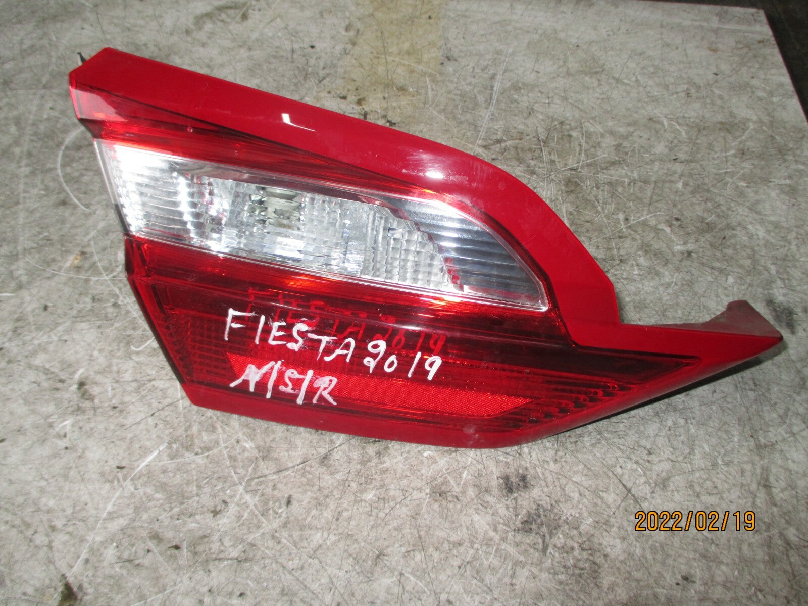 FORD FIESTA MK8 2019 NSR PASSENGER SIDE REAR TAIL LIGHT TAIL LAMP H1BB13A603AH