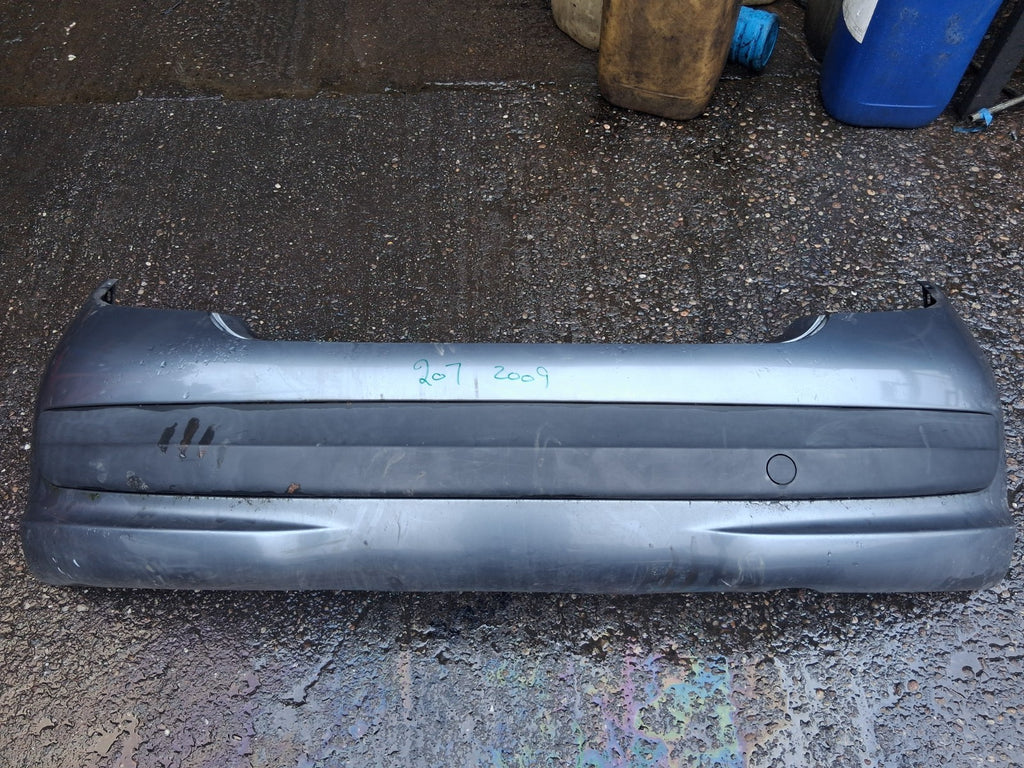 2009 PEUGEOT 207 PRE FACELIFT REAR COMPLETE BUMPER GRIS THORIUM METALLIC KTHC