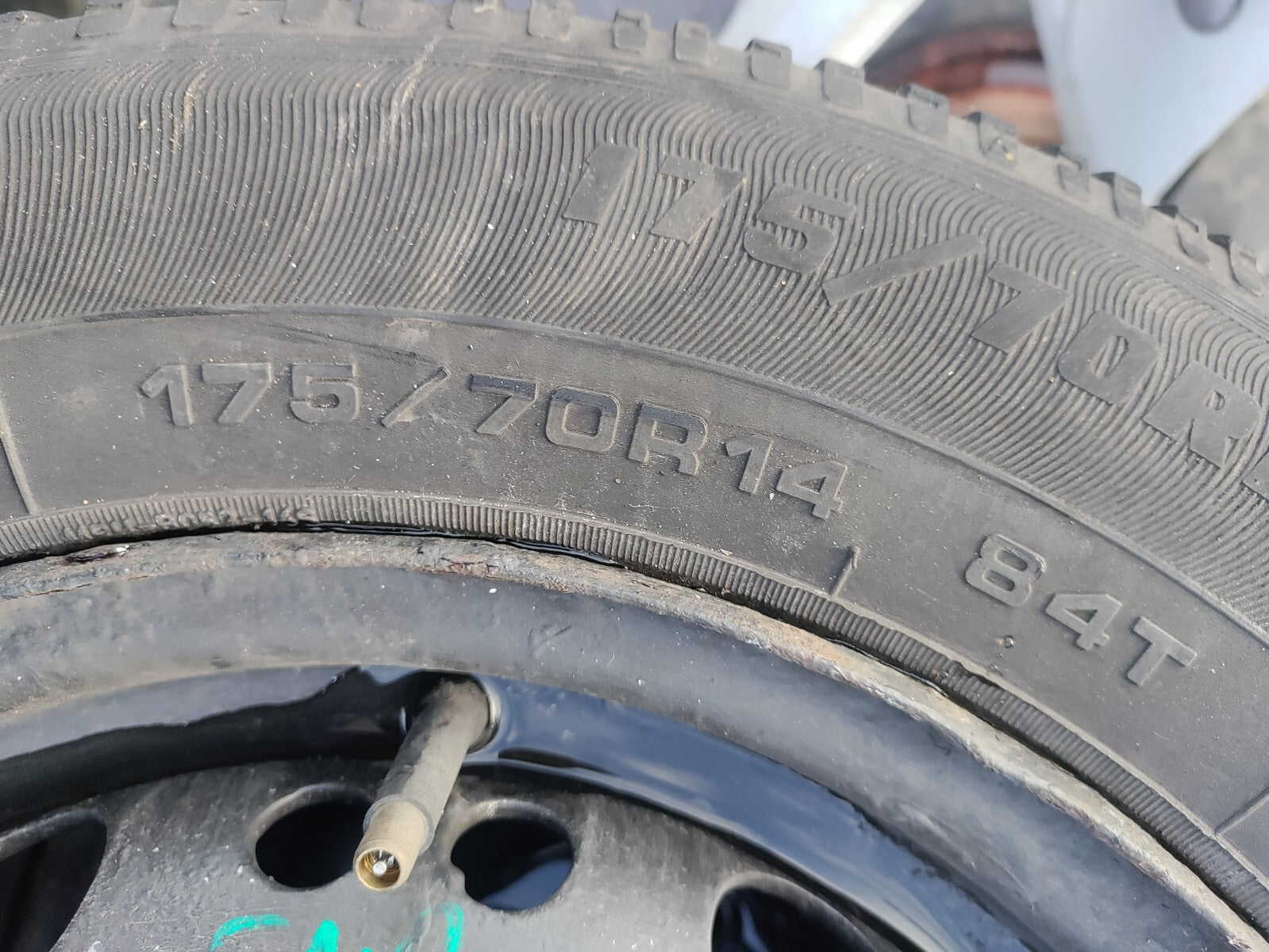 2007 VAUXHALL COMBO C 14 INCH STEEL WHEEL WITH TYRE 175/70R14