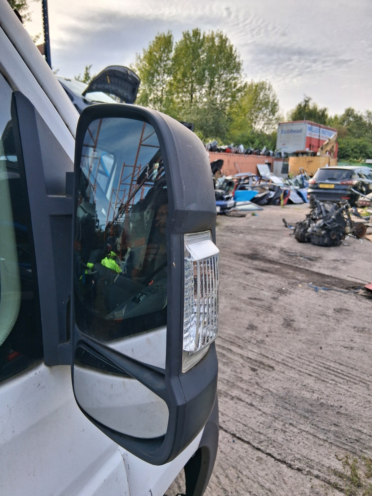 2014 CITROEN RELAY MK3 OSF DRIVER SIDE WING MIRROR BLACK