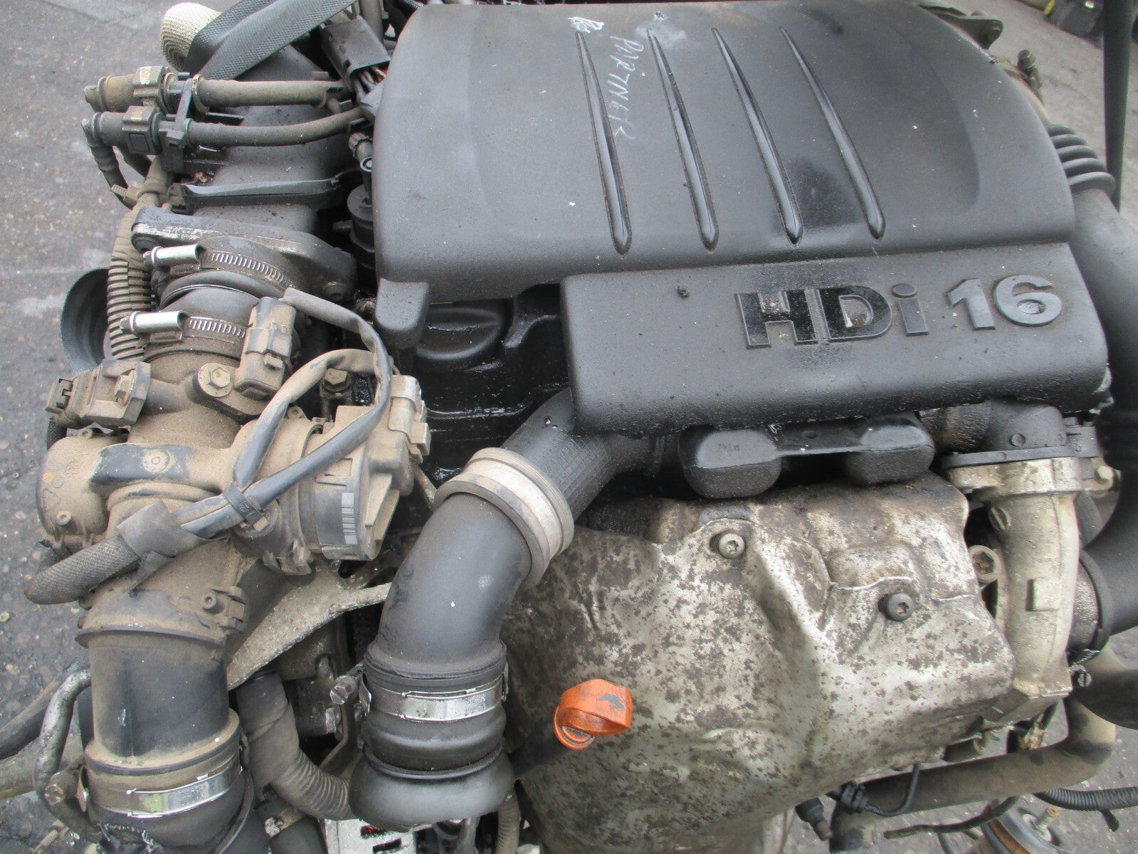 2009 PEUGEOT PARTNER MK2 1.6 HDI DIESEL BARE ENGINE PUMPS INJECTORS 9HX DV6ATED4