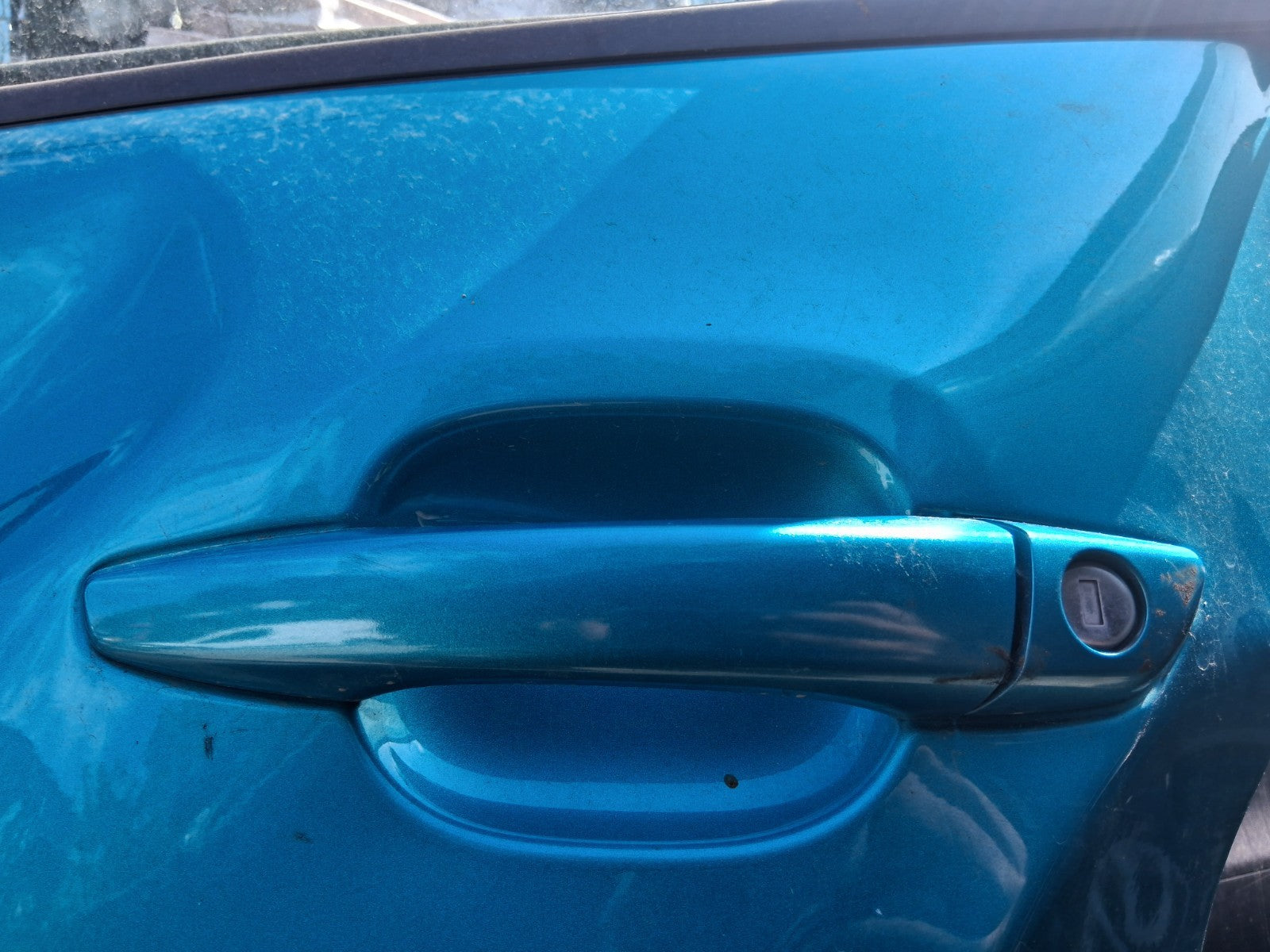 2023 CITREOEN C3 MK3 NSF PASSENGER SIDE FRONT DOOR HANDLE SPRING BLUE MET EWJ