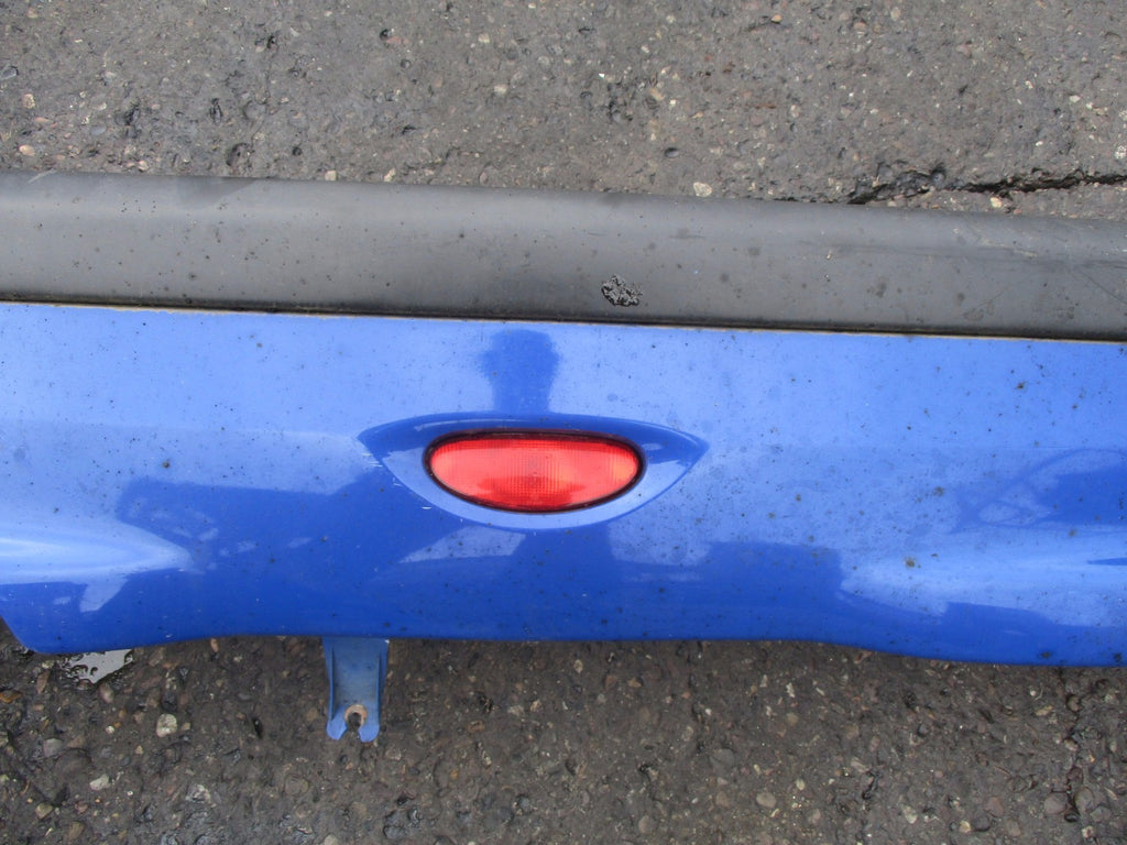 PEUGEOT 206 2003 REAR BACK PLASTIC BUMPER BLUE