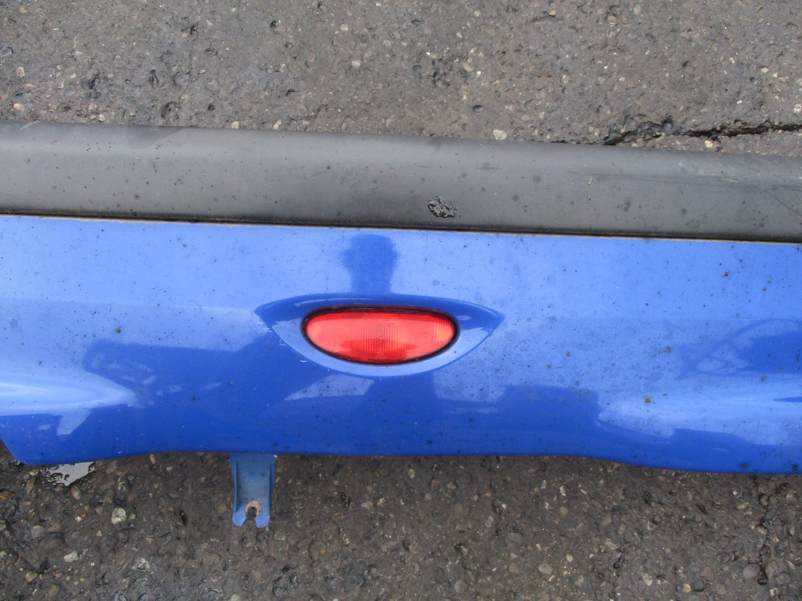 PEUGEOT 206 2003 REAR BACK PLASTIC BUMPER BLUE