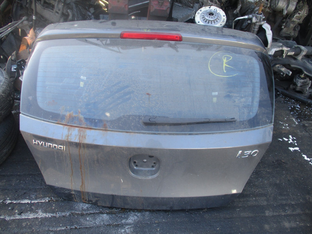 HYUNDAI I30 MK1 2009 REAR BARE TAILGATE BOOTLID STEEL GREY MET 9A