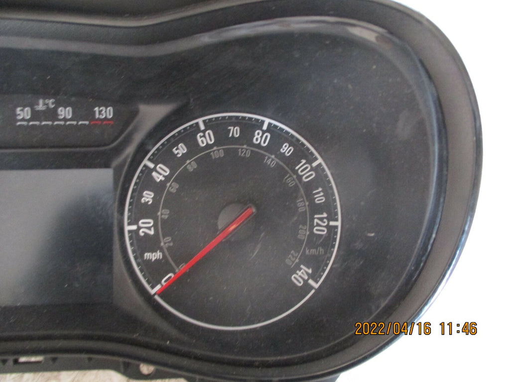 VAUXHALL CORSA E 2018 SPEEDOMETER INSTRUMENT CLUSTER 39056370