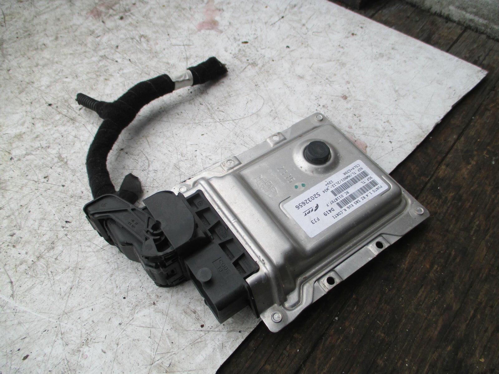 FIAT PUNTO 2015 EVO MK3 1.2 PETROL ECU ENGINE CONTROL MODULE UNIT 52032656