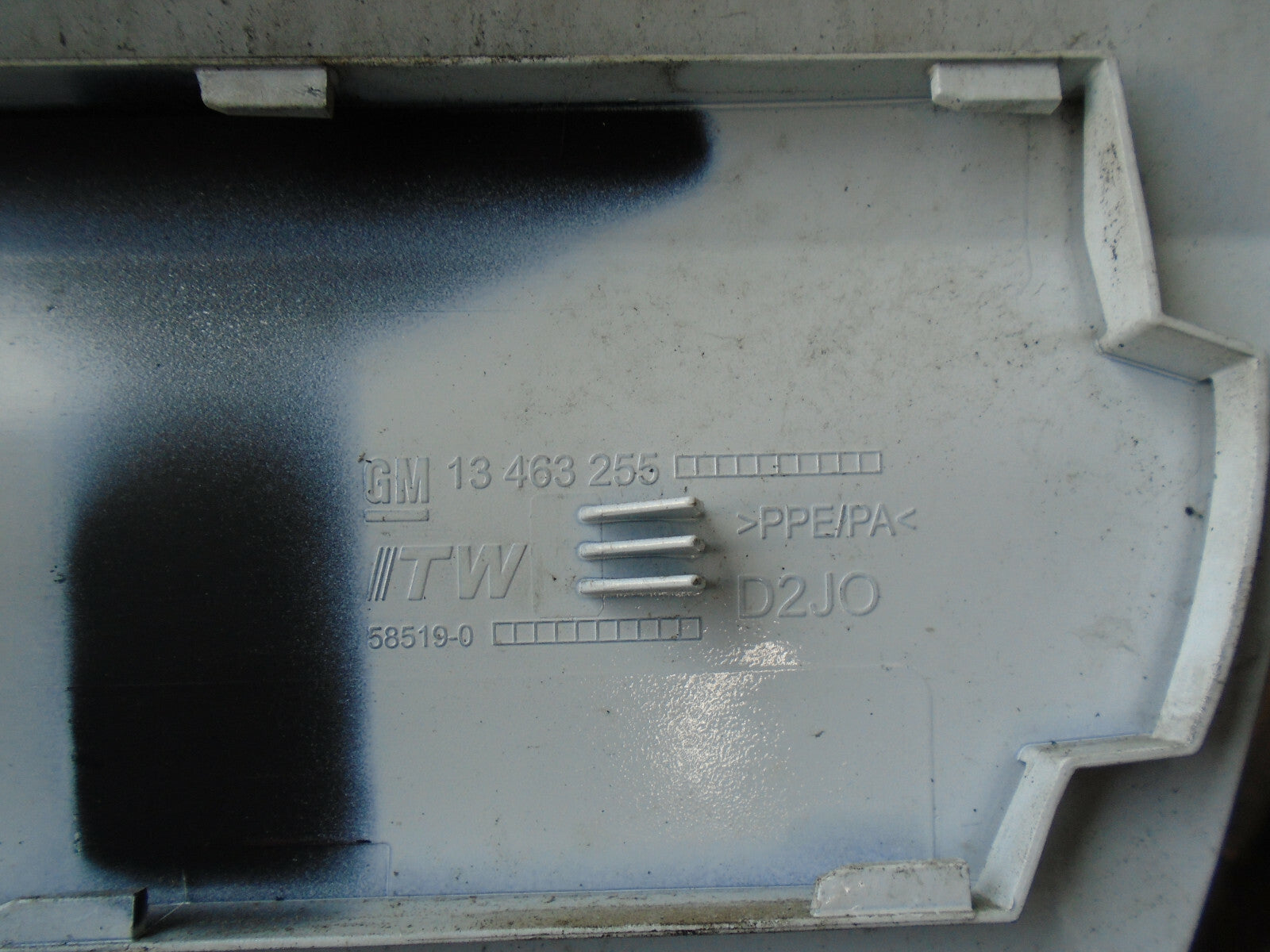 VAUXHALL ASTRA K MK7 2019 FUEL FILLER FLAP WHITE 13463255