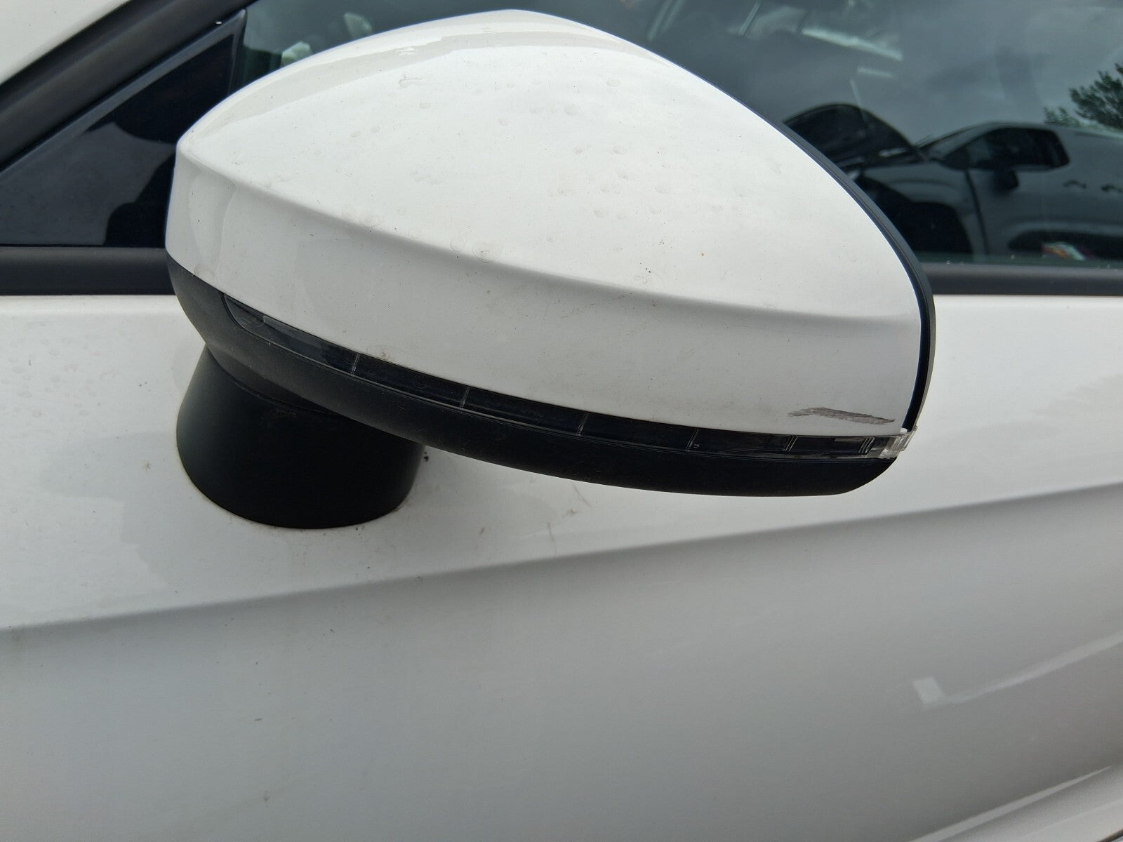 2018 AUDI A1 8X HATCHBACK NS PASSENGER SIDE LEFT WING MIRROR CANDY WHITE LB9A