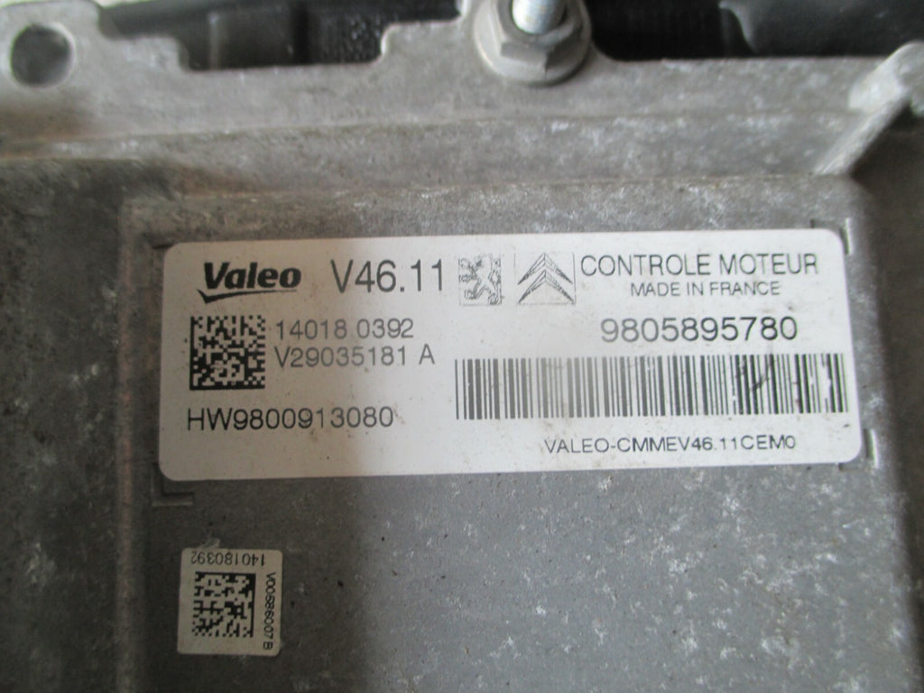 CITROEN DS3 2009-2016 ENGINE CONTROL MODULE 9805895780