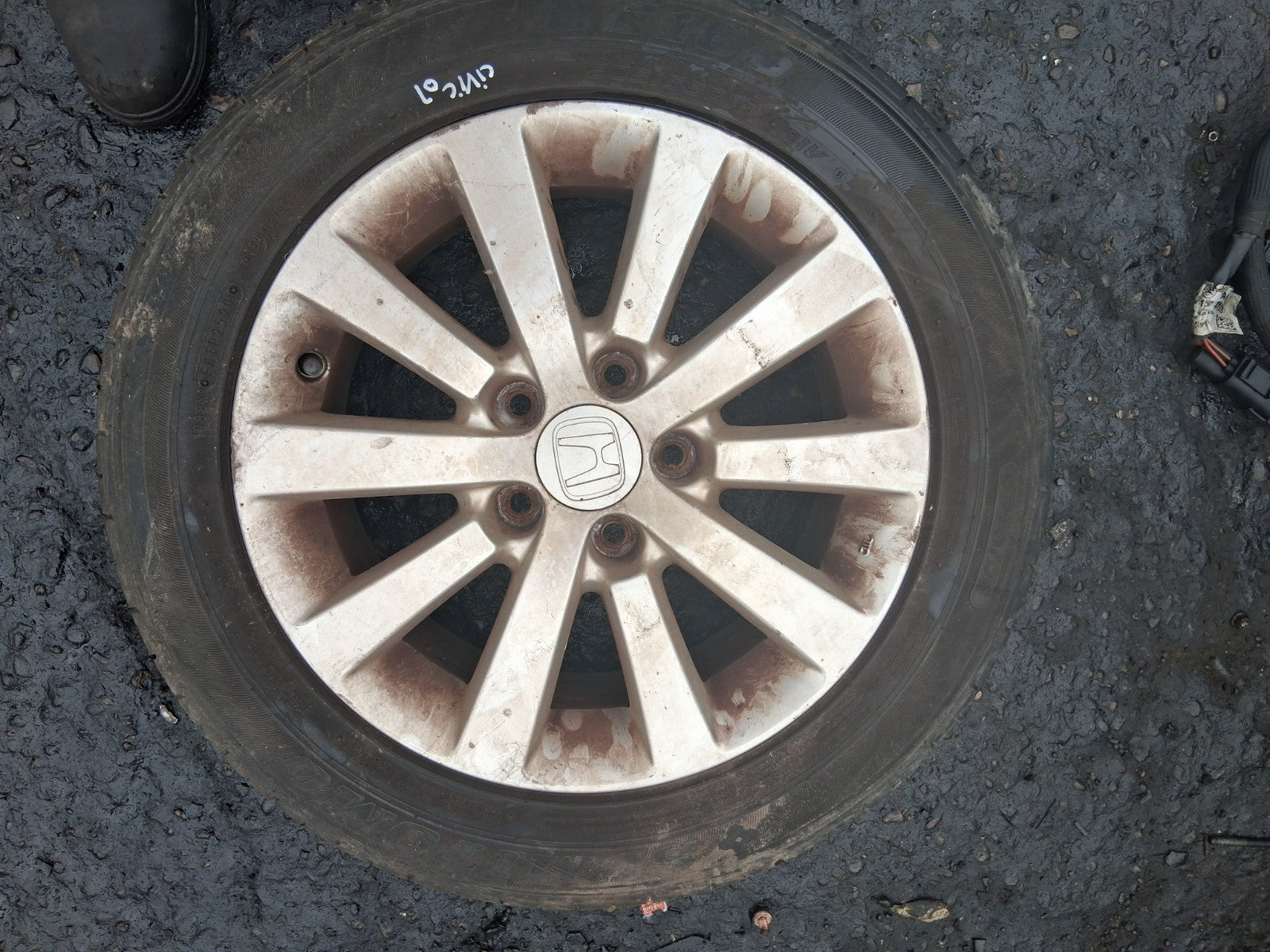 2005 HONDA CIVIC MK7 16 INCH ALLOY WHEEL WITH TYRE 205/55R16