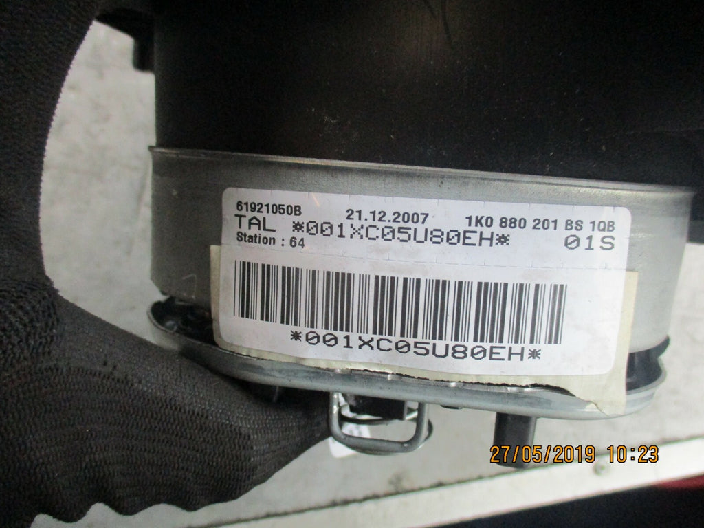 VW VOLKSWAGEN GOLF PLUS MK5 STEERING WHEEL AIRBAG 1K0880201BS