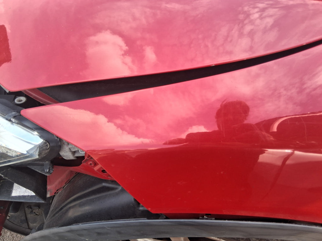 2016 HONDA CIVIC MK9 HATCHBACK NSF PASSENGER SIDE FRONT LEFT WING PANEL RED R81