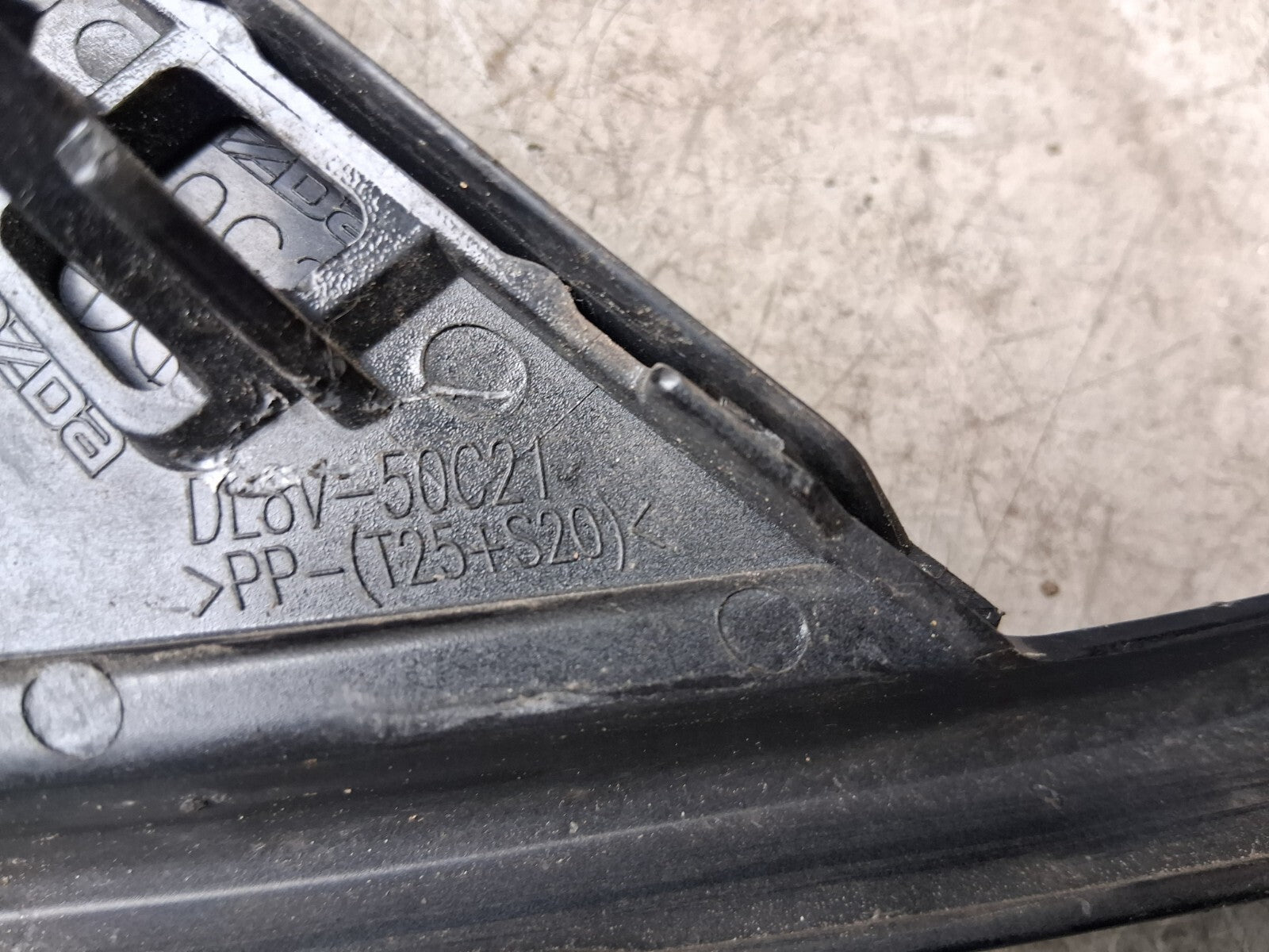 2019 MAZDA 6 MK3 NSF PASSENGER SIDE FRONT LEFT LOWER FOG GRILLE 50C11