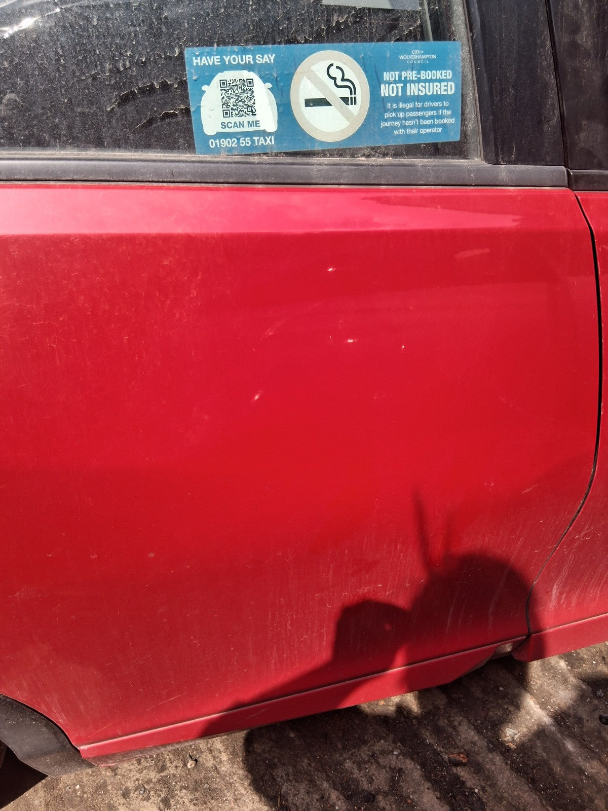 2016 HONDA CIVIC MK9 HATCHBACK OSR DRIVER SIDE REAR RIGHT BARE DOOR RED R81