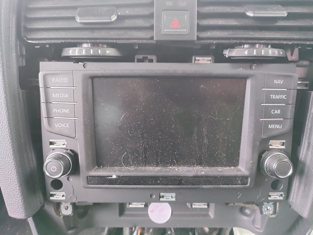 2017 VW VOLKSWAGEN GOLF MK7 RADIO STEREO SAT NAV DISPLAY SCREEN NO CODE