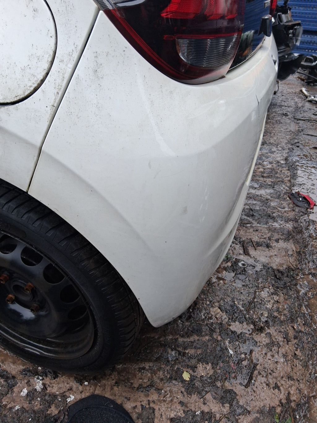 2019 PEUGEOT 108 3 DOOR MK2 COMPLETE REAR BUMPER SOLID WHITE KWD