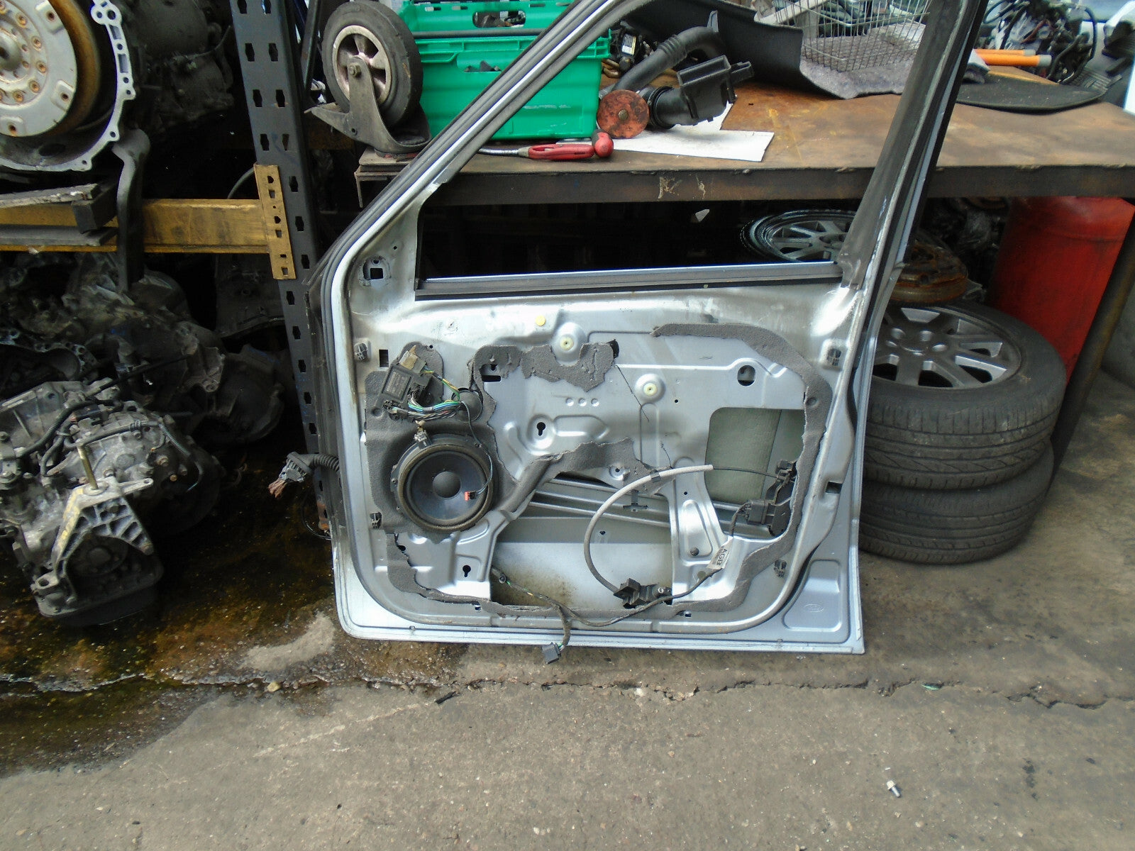 FORD S MAX MK1 2012 OSF DRIVER SIDE FRONT BARE DOOR SHELL GREY