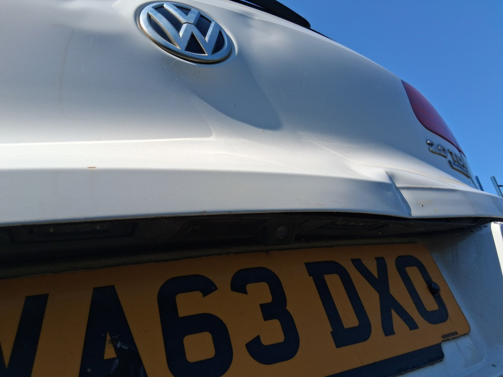 2013 VW VOLKSWAGEN TIGUAN FACELIFT REAR BARE TAILGATE BOOTLID PURE WHITE LC9A