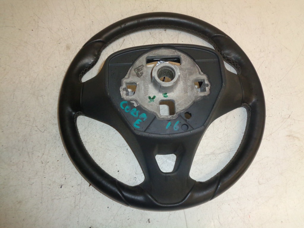 VAUXHALL CORSA E 2016 1.4 PETROL 3 SPOKE MULTI FUNCTION STEERING WHEEL 39035990
