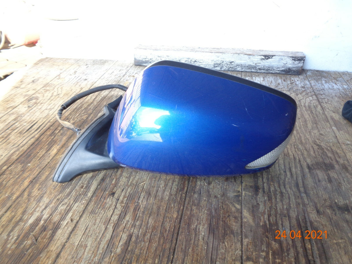 HONDA JAZZ 2012 MK3 FACELIFT NS PASSENGER SIDE ELECTRIC DOOR WING MIRROR BLUE