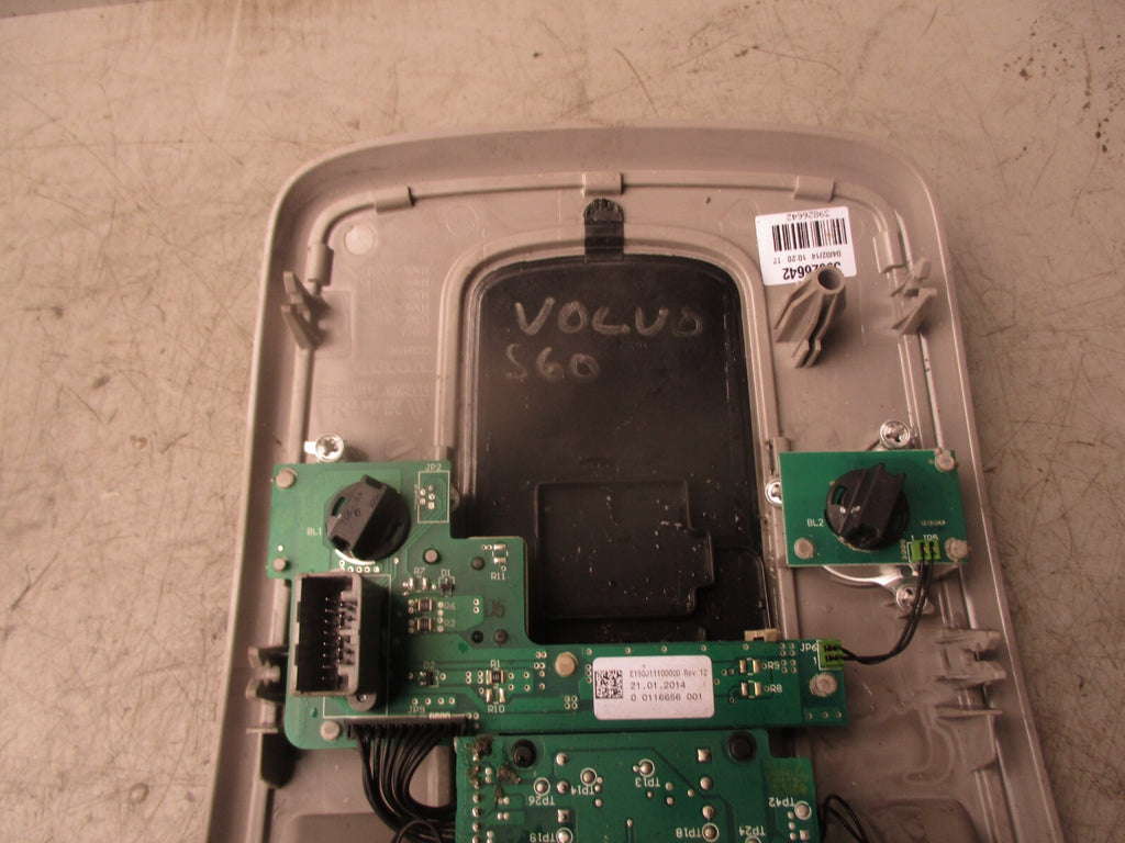 2014 VOLVO S60 MK2 ROOF INTERIOR READING LIGHT PANEL 39826642