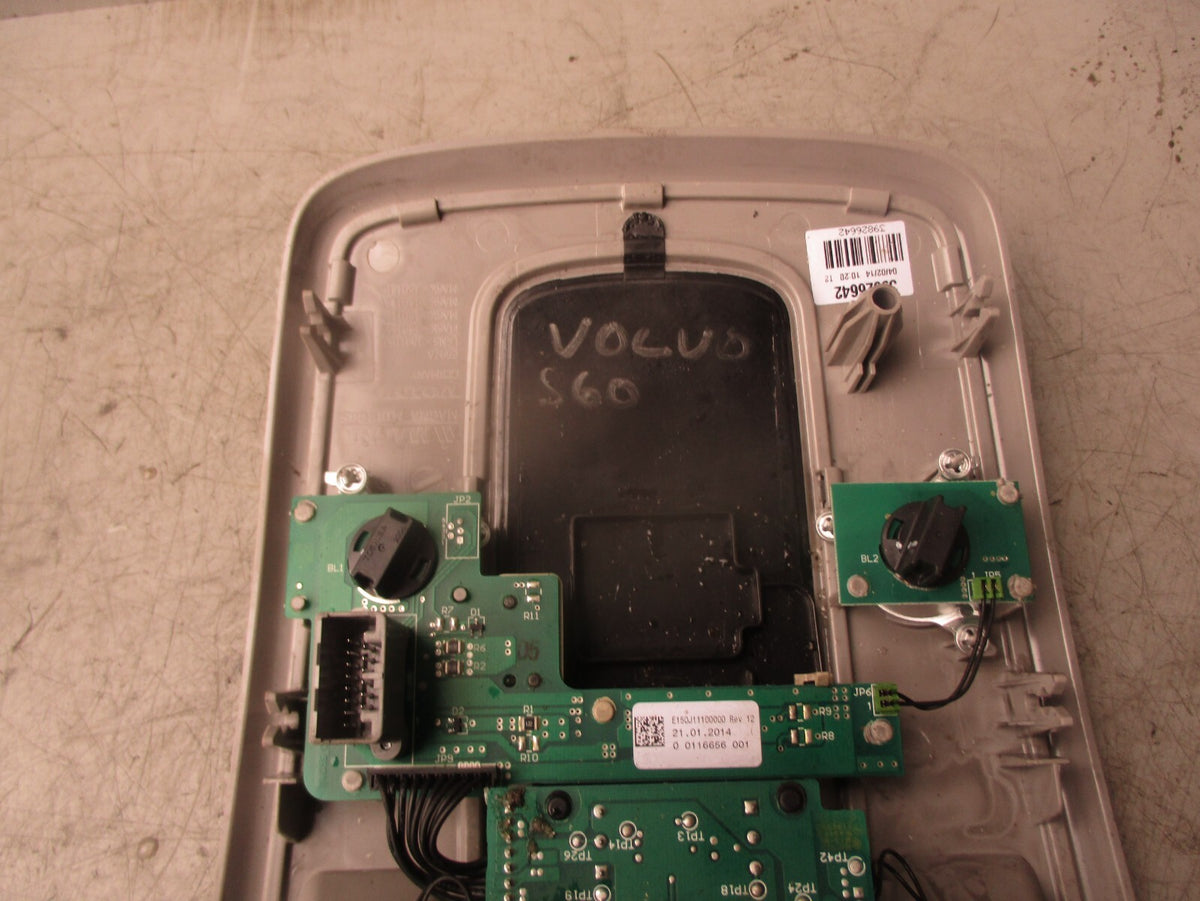 2014 VOLVO S60 MK2 ROOF INTERIOR READING LIGHT PANEL 39826642
