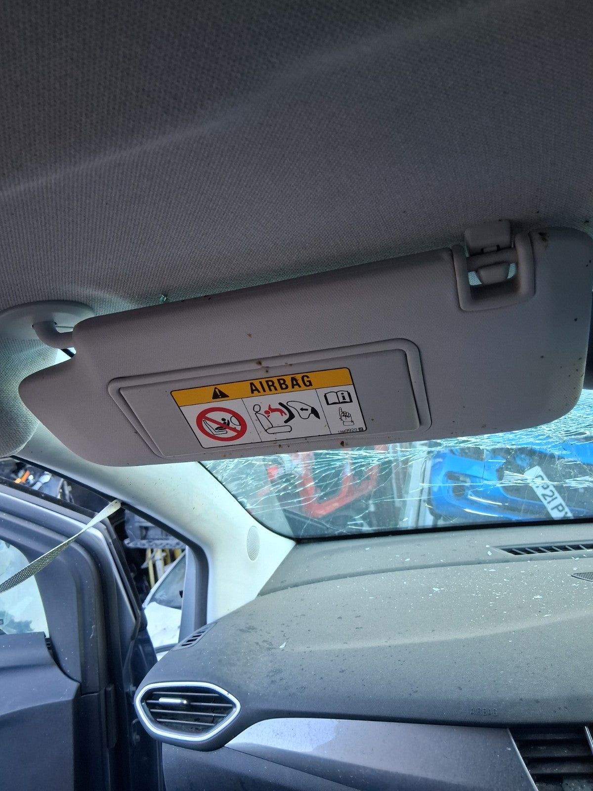 2022 VAUXHALL CROSSLAND NSF PASSENGER SIDE FRONT LEFT SUN VISOR SHADE
