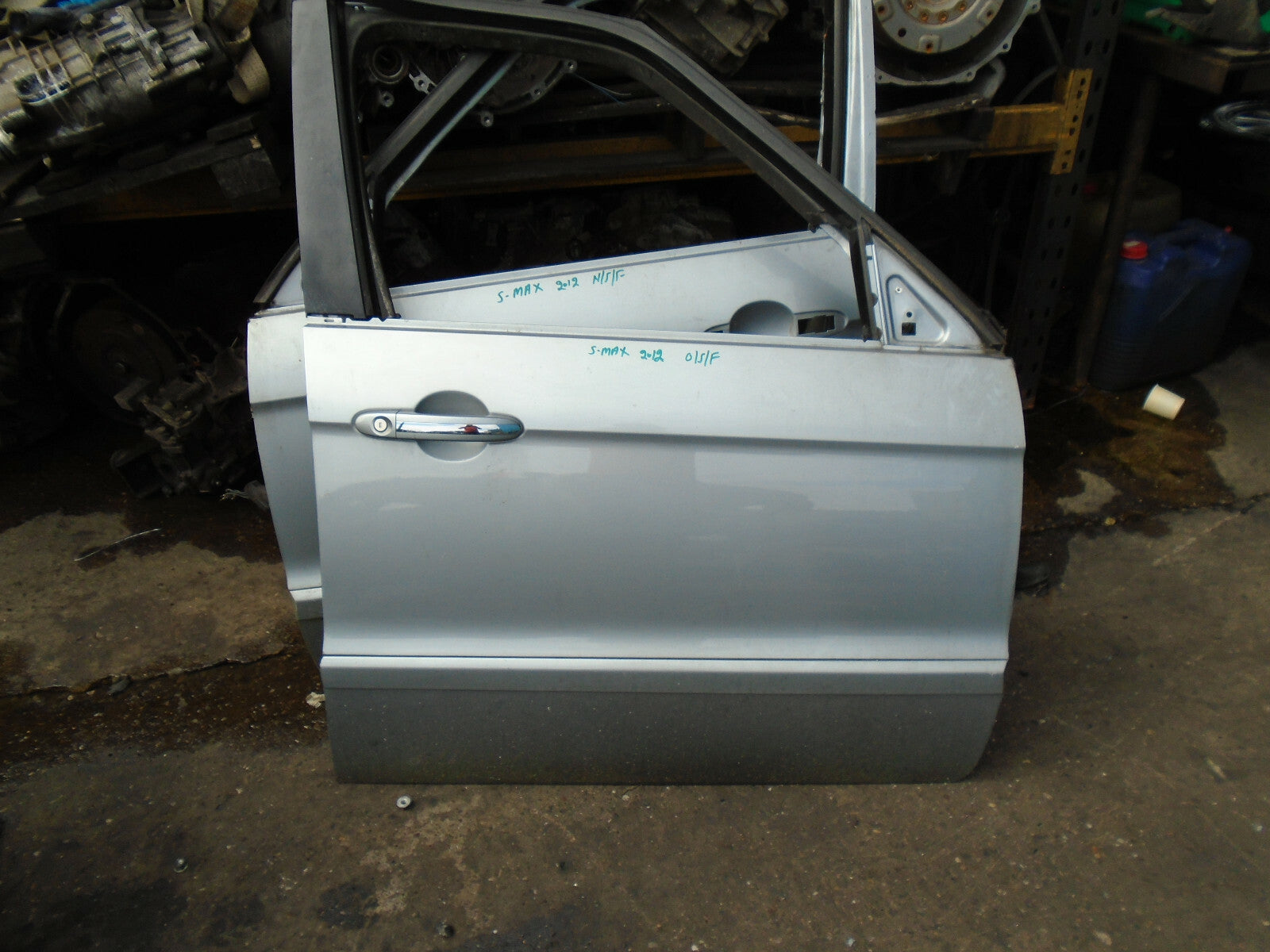 FORD S MAX MK1 2012 OSF DRIVER SIDE FRONT BARE DOOR SHELL GREY