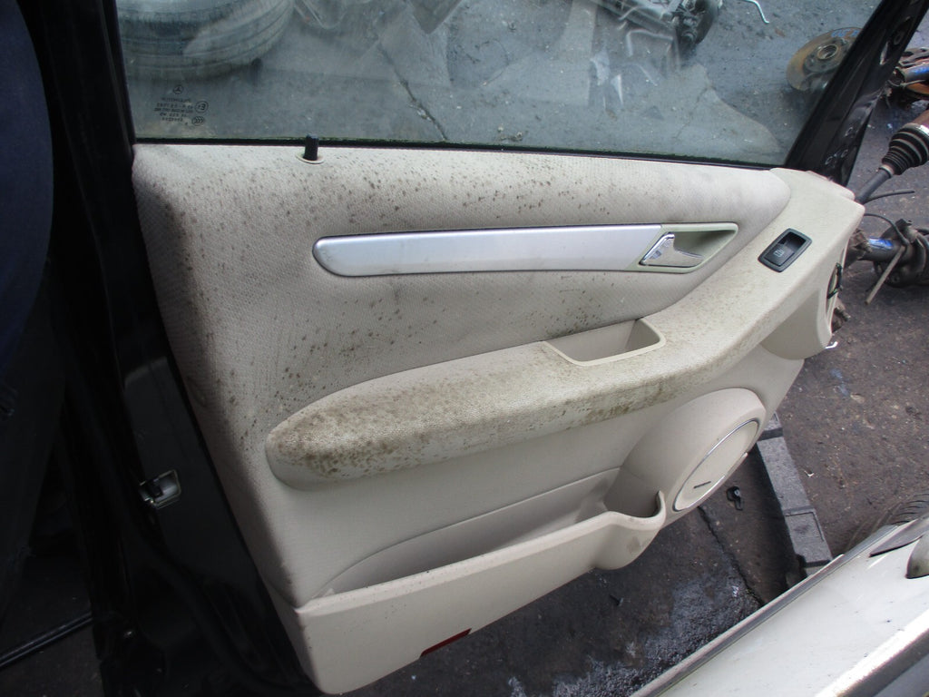 MERCEDES BENZ B CLASS W245 2007 NSF PASSENGER SIDE FRONT COMPLETE DOOR BLACK 191
