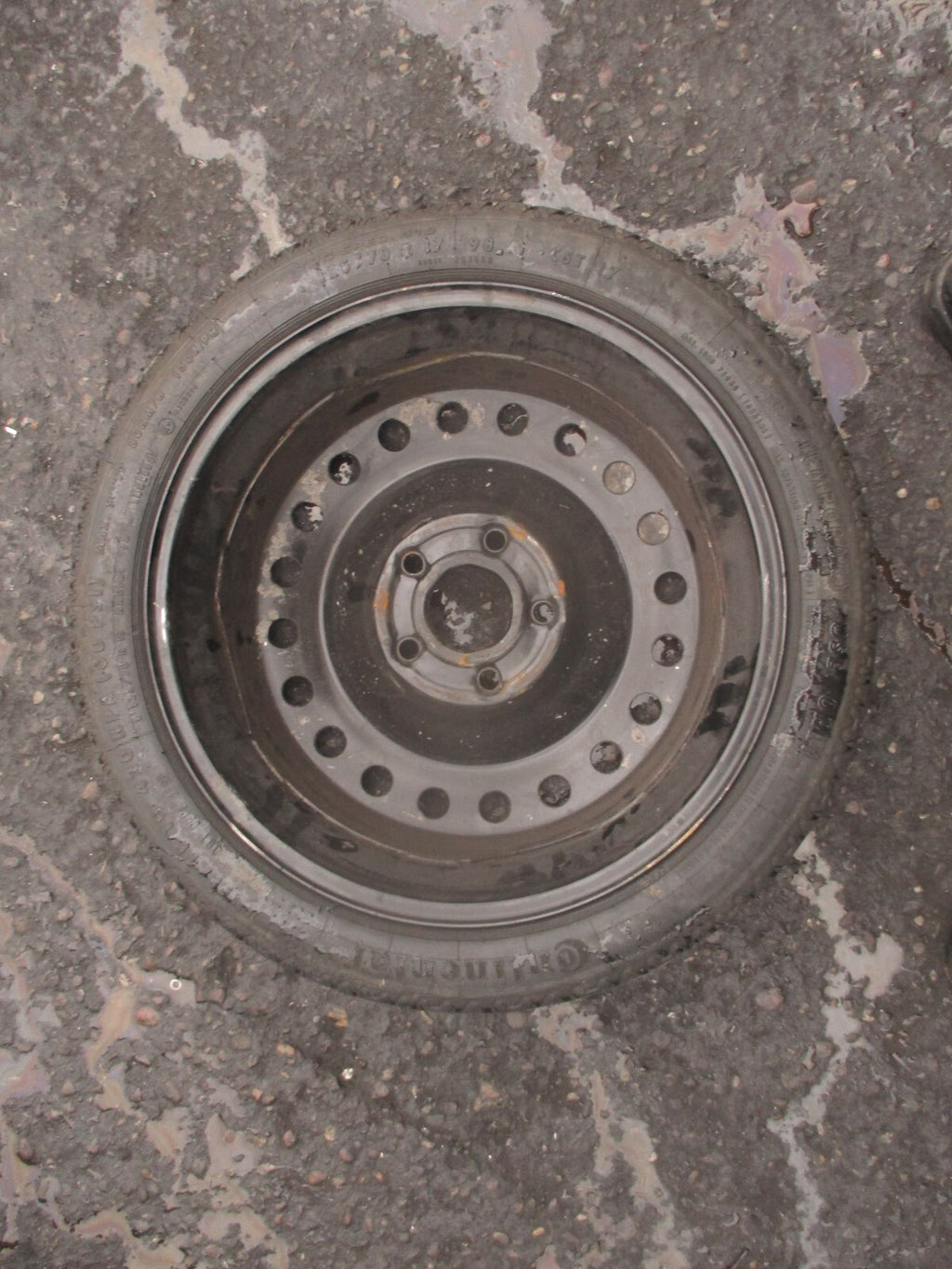 2013 VAUXHALL INSIGNIA MK1 17 INCH SPACESAVER WHEEL WITH TYRE 125/70R17