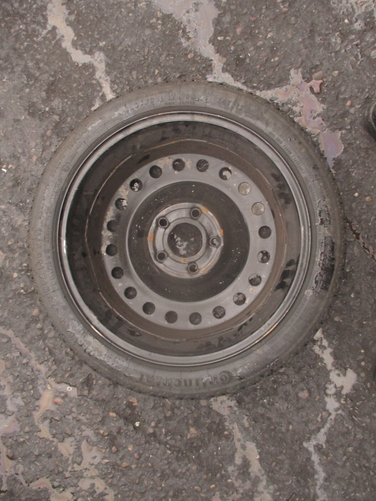 2013 VAUXHALL INSIGNIA MK1 17 INCH SPACESAVER WHEEL WITH TYRE 125/70R17