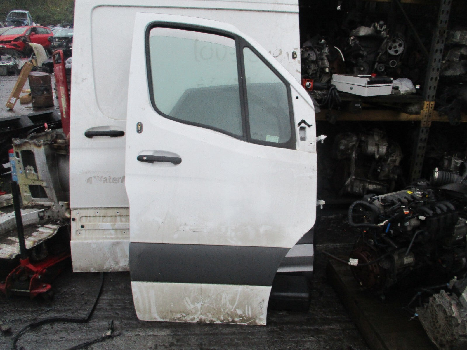 2020 MERCEDES BENZ SPRINTER W907 OSF DRIVER SIDE FRONT BARE DOOR WHITE