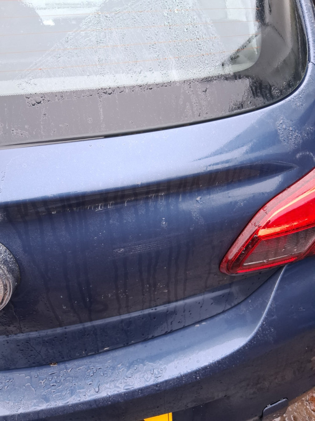 2017 VAUXHALL CORSA E BARE REAR TAILGATE BOOTLID BLUE