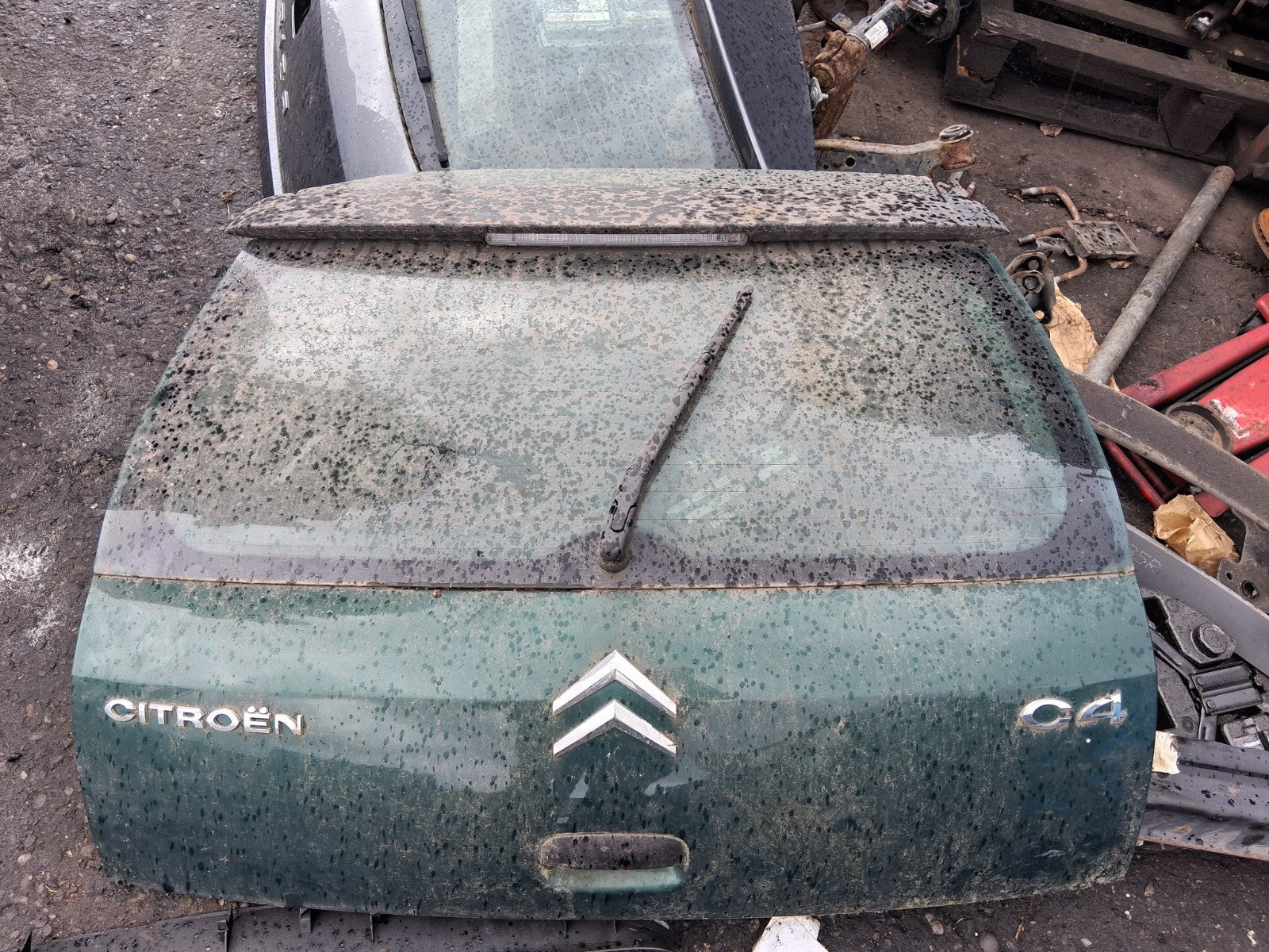 CITROEN C4 MK1 2005 REAR COMPLETE TAILGATE BOOTLID GREEN