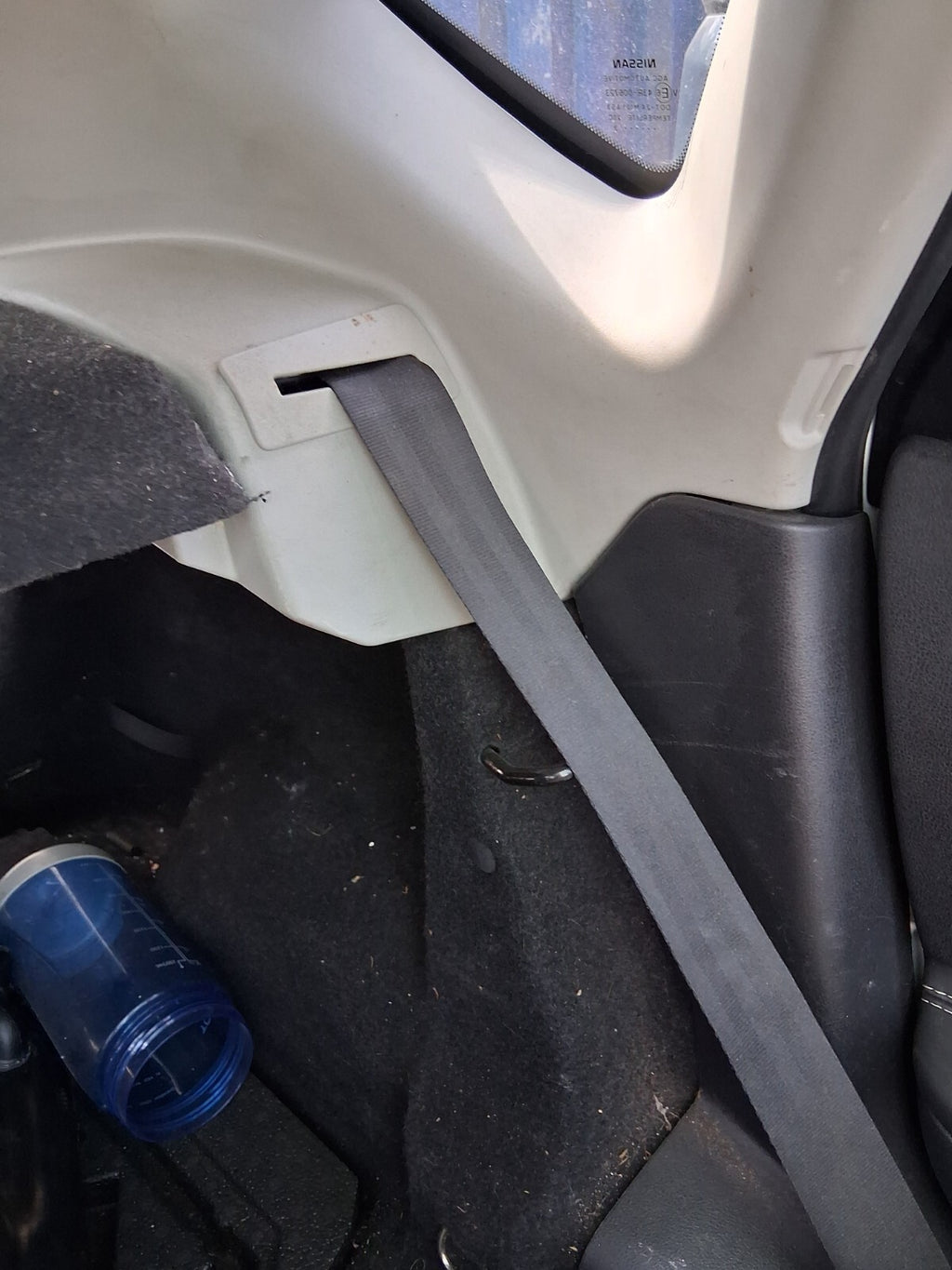 2013 NISSAN QASHQAI J10 NSR PASSENGER SIDE REAR LEFT SIDE SEAT BELT