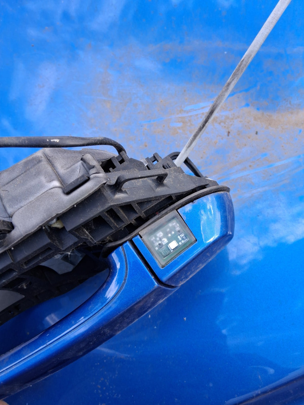 2019 BMW 3 SERIES F30 330i ESTATE OSR DRIVER REAR DOOR HANDLE B45 BLUE