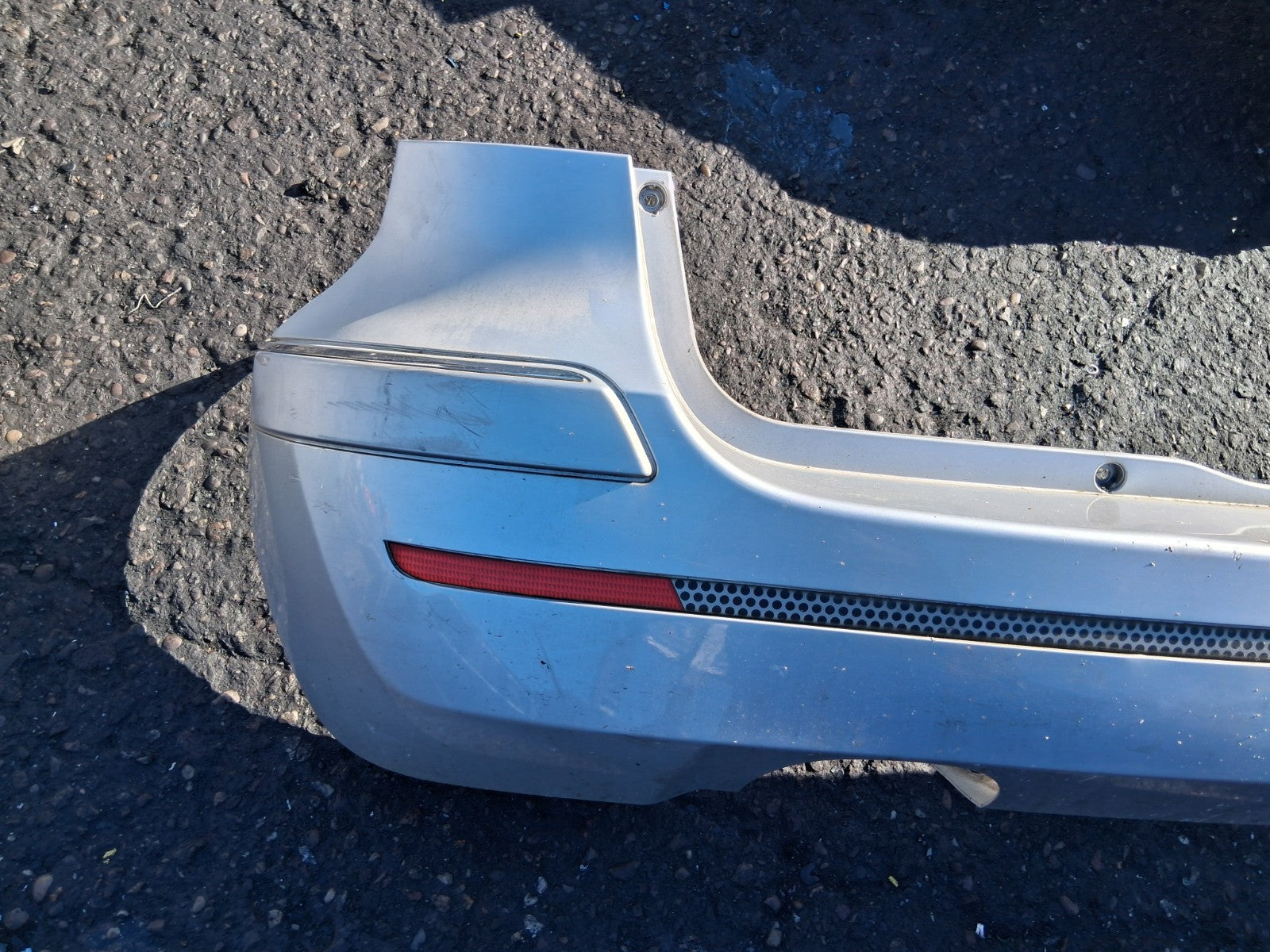 2008 FORD FIESTA MK6 COMPLETE REAR BUMPER WITH PDC SENSORS SILVER
