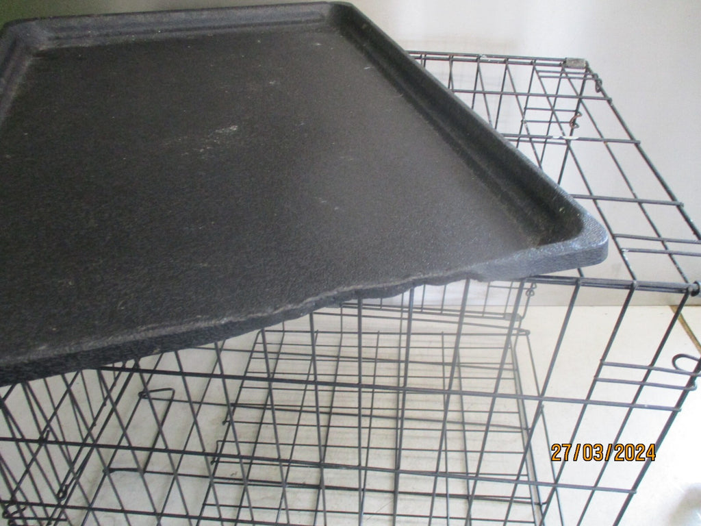 UNBRANDED METAL DOG GUARD CAGE BOX REMOVABLE TRAY 60x50x43 cm