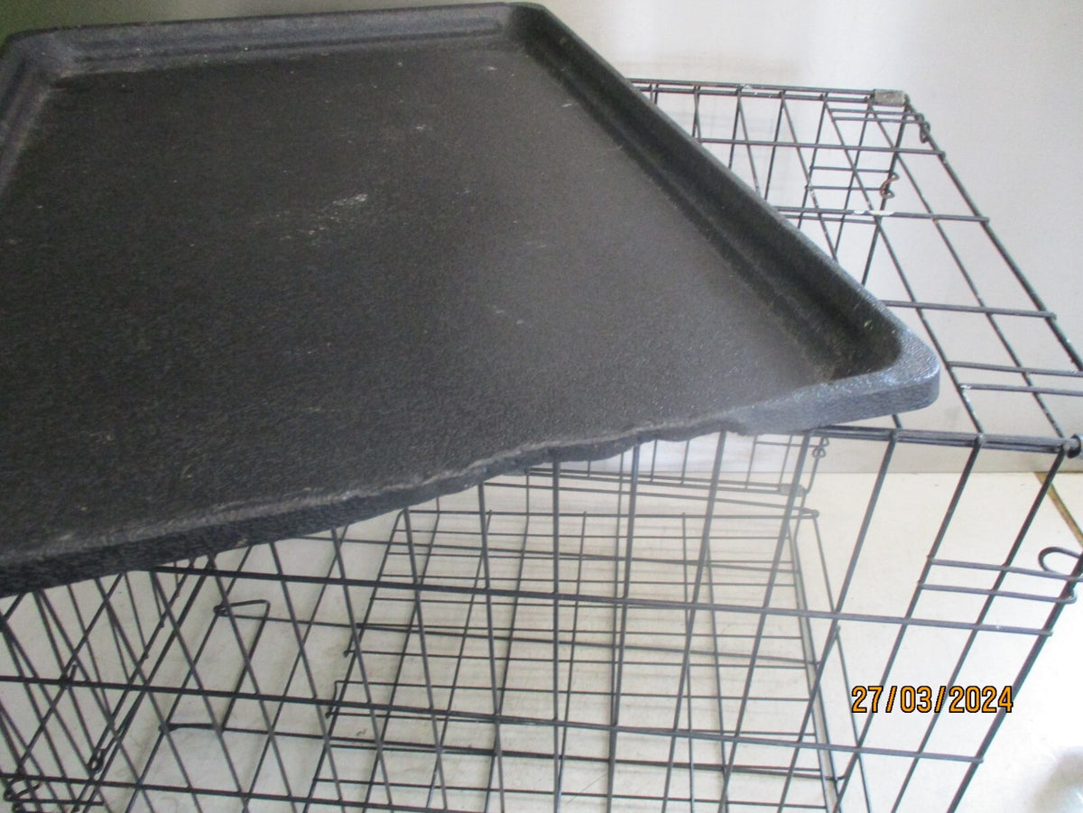 UNBRANDED METAL DOG GUARD CAGE BOX REMOVABLE TRAY 60x50x43 cm