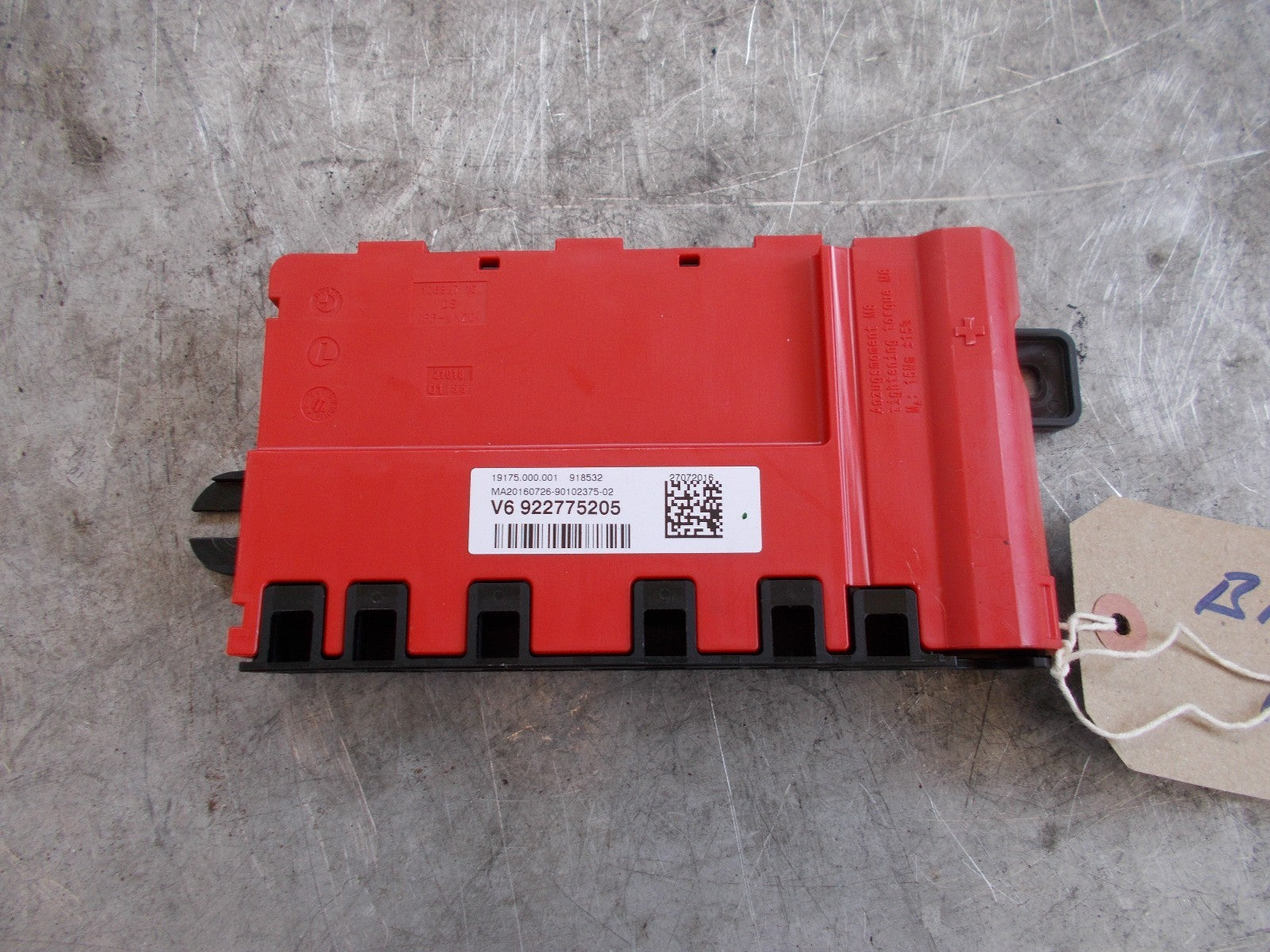 BMW 1 SERIES F20 F21 120i REAR BATTERY RELAY 922775205