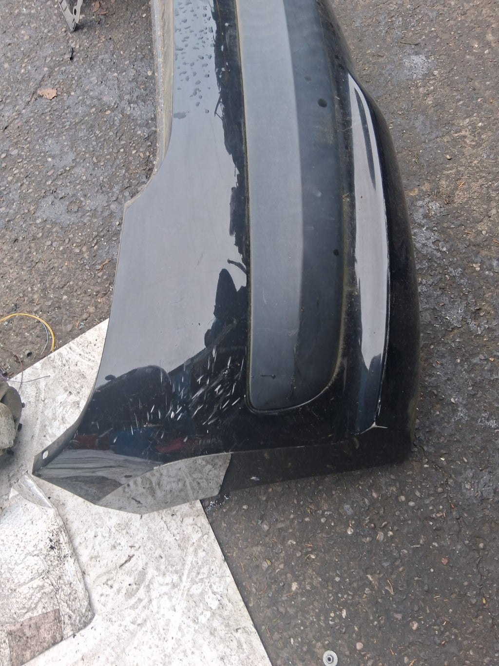 2012 PEUGEOT 207 COMPLETE REAR BUMPER BLACK
