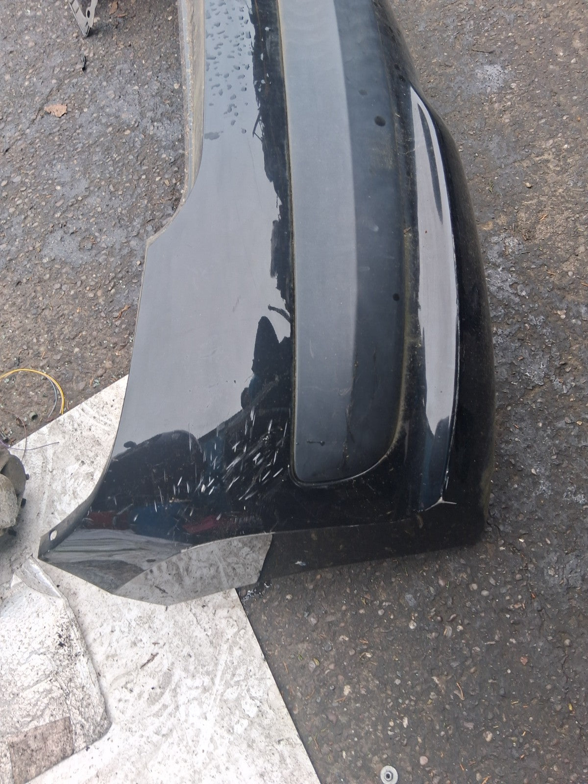 2012 PEUGEOT 207 COMPLETE REAR BUMPER BLACK