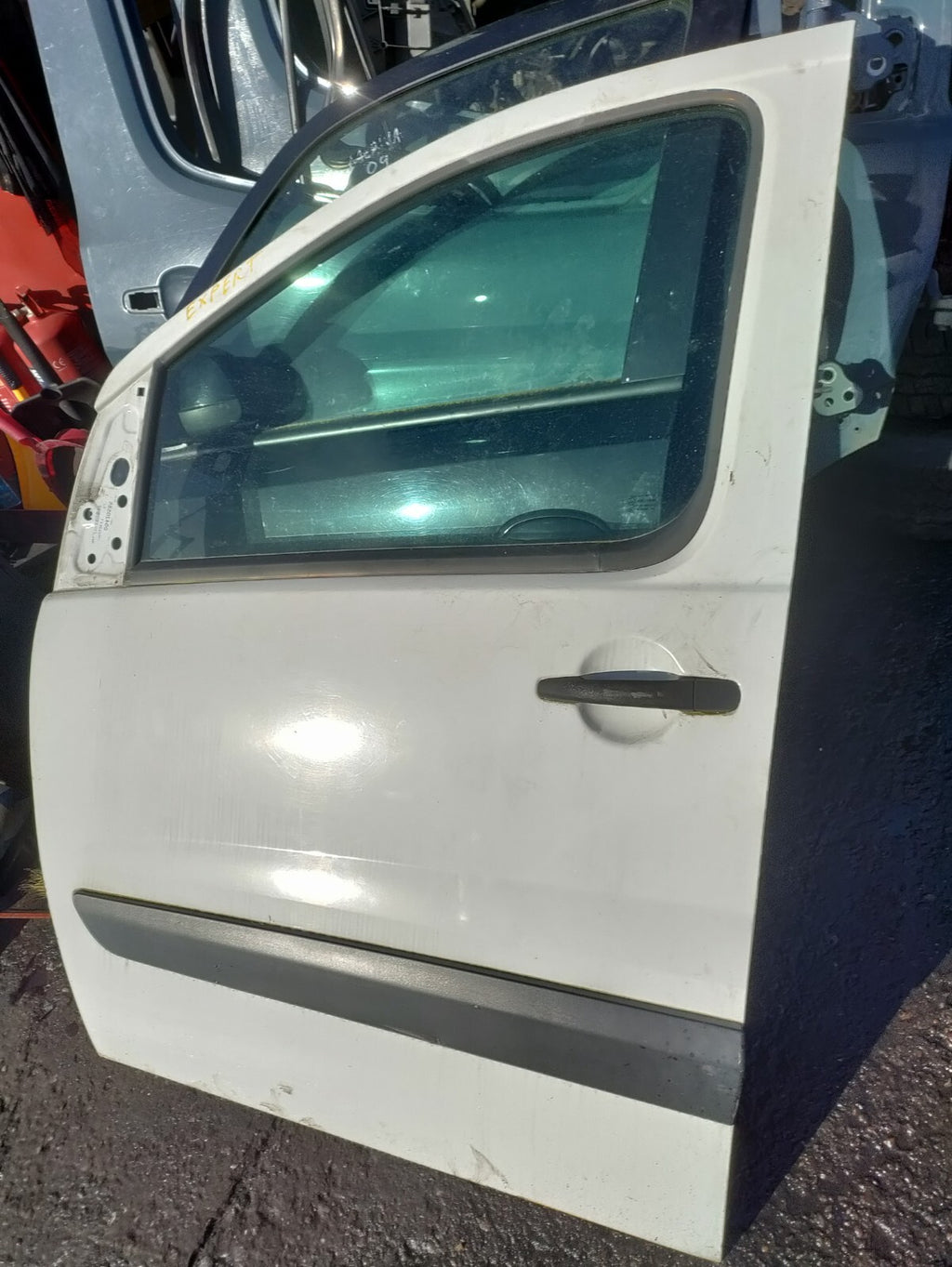 2007 PEUGEOT EXPERT MK2 NSF PASSENGER SIDE FRONT BARE DOOR WHITE