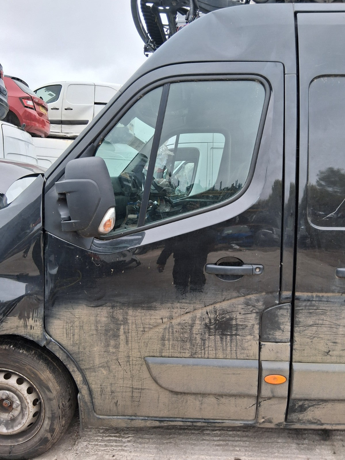 2021 NISSAN NV400 MK1 NSF PASSENGER SIDE FRONT LEFT BARE DOOR BLACK