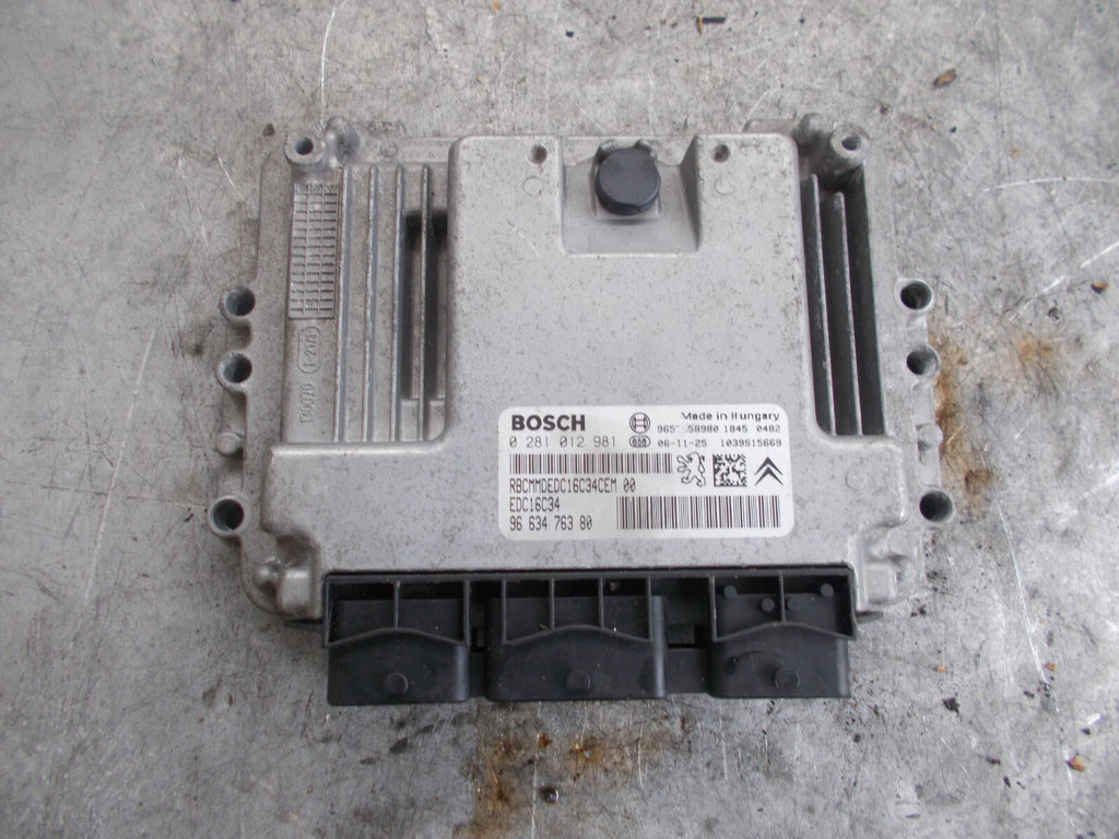 CITROEN C4 PICASSO MK1 1.6 HDI DV6TED (9HZ) ENGINE CONTROL UNIT ECU 9663476380